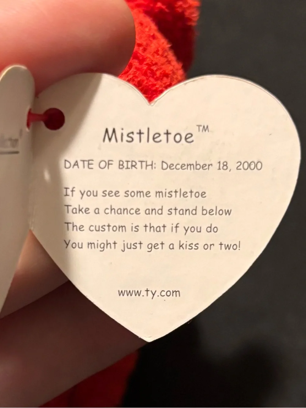 TY Beanie Baby- “Mistletoe” (2002)